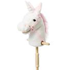 Plush Unicorn Stick Horse HollyHome com Neighing & Galoping