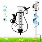 Pluviômetro Decorativo BUARO8AGA Gato e Pássaro 17,8 cm Pluviômetro Decorativo BUARO8AGA Gato e Pássaro 17,8 cm