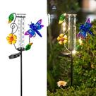 Pluviômetro vewolight com LED Solar Libélula 18 cm