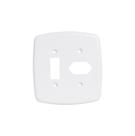 Pluzie Placa 4x4 Para 1 Interruptor De 1 Tecla + 1 Tomada 2P+T Pluzie Ideale Ref. 4241