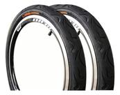 Pneu Aro 20x2.125 Par Irado Tipo Flame Balão Para Bicicleta Cor Preto