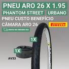 Pneu De Bicicleta Aro 26 Urbano Pirelli Phantom Street