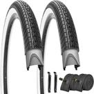 Pneu de bicicleta SIMEIQI 26x2.35 Folding Cruiser 2 pneus 2 tubos