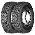 Pneu Ladspider Longtraxx DR880 275/80 R22.5 Aro 22.5 149/146M 18PR Borrachudo Kit2