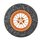 Pneu Maciço Tramontina Borracha Roda Laranja p/ Carrinho Mão