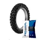 Pneu Rinaldi 100/100-18 RMX 35 59M TT Traseiro + Câmara de Ar