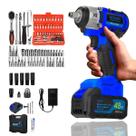 Pneumática Chave De Impacto 48v Furadeira Parafusadeira 2 Bateria 20000 mAh Motor Escova Bivolt com Jogo Soquete 46 Peças