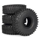 Pneus 1/10 RC Crawler 1.9 Rubber 120x44mm com inserções de espuma