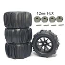 Pneus De Neve E Areia 4 Peças Para Carros RC Off-road Wltoys 1/14 1/16 1/18 - Rodas Para 144001