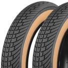 Pneus para bicicleta WEEROCK 20x4.0 polegadas Fat dobráveis com lateral marrom