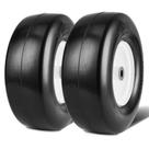 Pneus para cortador de grama VEVOR 13x5-6 sem câmara de ar com aro, pacote com 2 unidades, sem plano