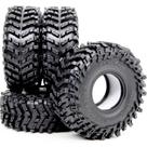 Pneus RC Crawler HOBBYSOUL 1.0 64 mm de altura, supermacios, 4 unidades