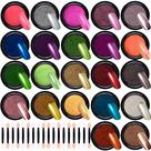 Pó cromado para unhas Duufin Mirror Effect 22 cores 22g