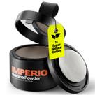 Pó de cabelo IMPERIO Root Touch Up para queda de cabelo (castanho médio)