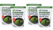 Pó de Chá Verde Matcha Sem Açúcar 340g Pacote com 4 Pó de Chá Verde Matcha Sem Açúcar 340g Pacote com 4
