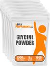 Pó de Glicina BulkSupplements 3g por Dose Pacote de 5kg