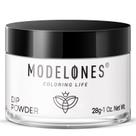 Pó de imersão para unhas Modelones White 30 ml, livre de odor, de longa duração Pó de imersão para unhas Modelones White 30 ml, livre de odor, de longa duração