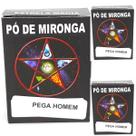 Po de Mironga Pega Homem Ritual Atração Amor Sedução Umbanda Macumba Exu Pomba Gira Sorte Kit 3 Und