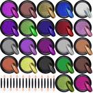 Pó de unhas Duufin Chrome Metallic Mirror Effect 22 cores