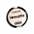 Pó Facial Compacto Micronizado e Aveludado Matte Divamor Tom:1 - Porcelana