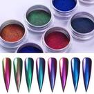 Pó Metálico Cromado P/ Unhas Dourado Prateado Unha Manicure Pó Metálico Cromado P/ Unhas Dourado Prateado Unha Manicure