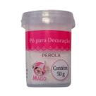 Pó para decoração cor pérola pote 50g Mago
