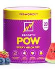 Pó pré-treino EBOOST POW Natural, 20 porções de melão
