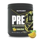 Pó pré-treino NutraBio Sustained Energy Lemon 20 Serv