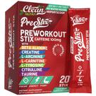 Pó pré-treino Stix Clean Nutraceuticals Pre Stix 20ct