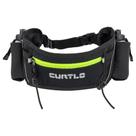 Pochete Curtlo X-Fast Belt com 2 Squeezes Unissex Preto porta objetos numeral competição leve