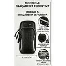 Pochete de Braço Porta Celular Corrida Academia Esportiva Ajustável Impermeável Braçadeira Fitness