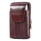 Pochete De Couro Genuíno - Carteira De Cintura Bolsa, Ziper