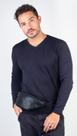 Pochete de couro masculina Zach