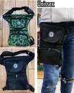 Pochete de Perna Bag Cartucheira com 5 Compartimentos