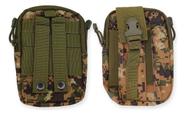 Pochete tatica camufladas porta objetos verde