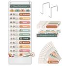 Pocket Chart Godery Boho Daily Schedule Decoração de sala de aula Pocket Chart Godery Boho Daily Schedule Decoração de sala de aula