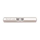 Pocket Level Starrett 135A 2,5 cm com frasco principal de níquel acetinado Pocket Level Starrett 135A 2,5 cm com frasco principal de níquel acetinado