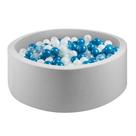Poço de bolas de espuma macia CROWNZONEE para crianças e bebês, cinza