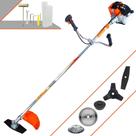 Podador de Grama À Gasolina Vulcan VR430S 43cc 1,7HP 10.000rpm Roçadeira Completa 5 Em 1 Com Carretel de Nylon + Lâmina Facão + Lâmina 3 Pontas + Disco 40 Dentes de Vídea + Escova de Aço Circular Podador de Grama À Gasolina Vulcan VR430S 43cc 1,7HP 10.000rpm Roçadeira Completa 5 Em 1 Com Carretel de Nylon + Lâmina Facão + Lâmina 3 Pontas + Disco 40 Dentes de Vídea + Escova de Aço Circular