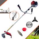 Podador de Grama Kawashima BCJ620L À Gasolina 2 Tempos 62cc 3HP 10.000rpm Roçadeira Profissional Completa 4 Em 1 Com Carretel de Nylon + Lâmina Facão + Lâmina 3 Pontas + Disco 40 Dentes de Vídea