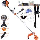 Podador de Grama Lateral Terra GR520XP À Gasolina 2T 52cc 2,5HP 6.500rpm Roçadeira Profissional Completa 4 Em 1 Com Carretel de Nylon + Lâmina Facão + Lâmina 3 Pontas + Disco 40 Dentes de Vídea + EPI