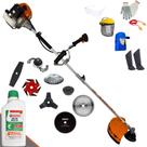 Podador de Grama Terra GRHB-430 Bipartida 43cc 1,7HP Para Todos os Tipos de Trabalhos Com Lâminas 2 Pontas, 3 Pontas, 6 Pontas, 40 Dentes, 80 Dentes, Trimmer, Escova e Carretel + EPI + ÓLEO STIHL 2T Podador de Grama Terra GRHB-430 Bipartida 43cc 1,7HP Para Todos os Tipos de Trabalhos Com Lâminas 2 Pontas, 3 Pontas, 6 Pontas, 40 Dentes, 80 Dentes, Trimmer, Escova e Carretel + EPI + ÓLEO STIHL 2T