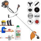 Podador Tekna RL430P 43cc Com Carretel + Facas 2 Pontas, 3 Pontas, 6 Pontas, 40 Dentes, 80 Dentes, Trimmer e Escova de Aço + EPI + ÓLEO STIHL 2T