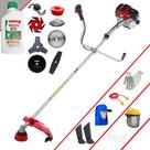 Podador Toyama RT43L 43cc Com Carretel Nylon + Facas 2 Pontas, 3 Pontas, 6 Pontas, 40 Dentes, 80 Dentes, Trimmer e Escova de Aço + EPI + ÓLEO STIHL