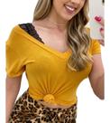 Podrinha T-shirt Blusa Feminina Decotada