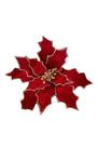 POINSETIA DECORATIVA VERMELHA E DOURADA 74cm POINSETIA DECORATIVA VERMELHA E DOURADA 74cm