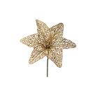 Poinsetia glitter vrm (flores cabo curto) c/1 un