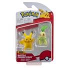 Pokémon Battle Ready Figura Pack Pikachu e Chikorita - 2675 - Sunny