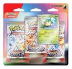 Pokémon Blister Triplo Evoluções Prismáticas - Leafeon, Glaceon ou Sylveon