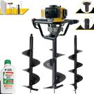 Polaca Cavadeira Motorizada À Gasolina 2T Lynus PSL-517 52cc 1,8HP 9.000rpm Perfurador de Solo Profissional Completo Com Conjunto de Brocas 80X20cm, 80X25cm e 80X30cm + ÓLEO STIHL 8017 2T Polaca Cavadeira Motorizada À Gasolina 2T Lynus PSL-517 52cc 1,8HP 9.000rpm Perfurador de Solo Profissional Completo Com Conjunto de Brocas 80X20cm, 80X25cm e 80X30cm + ÓLEO STIHL 8017 2T